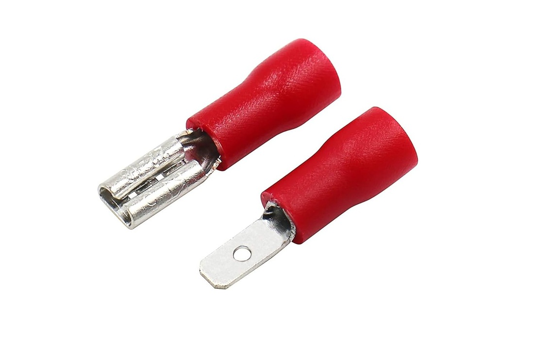  Male and Female Spade Connectors