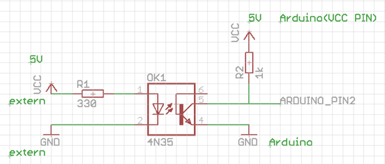 Basic Arduino Isolation Interface Circuit Using the 4N35 Optocoupler